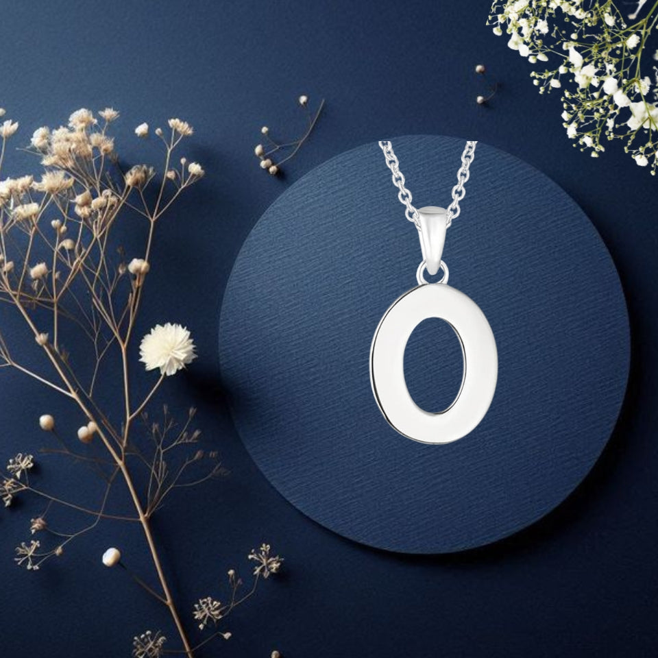 Initial Alphabet Pendant Necklace