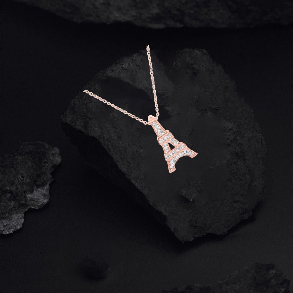 Eiffel Tower Pendant Necklace