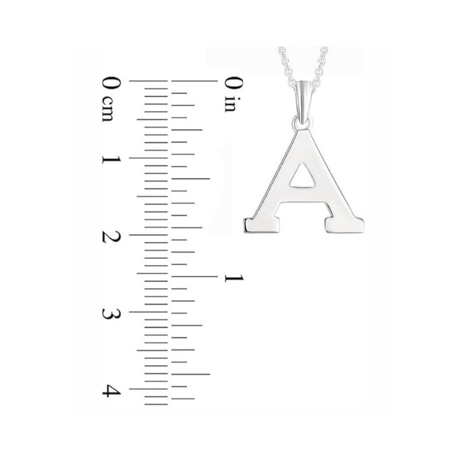 Initial Alphabet Pendant Necklace