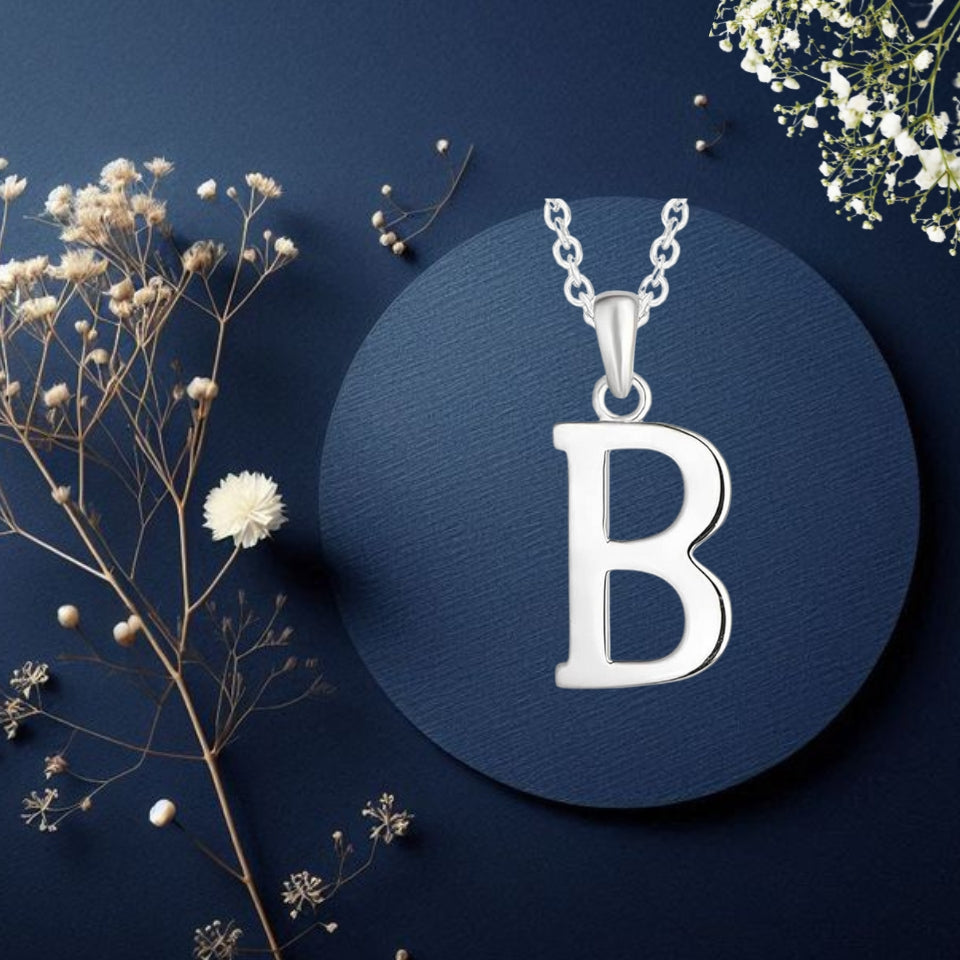 Initial Alphabet Pendant Necklace