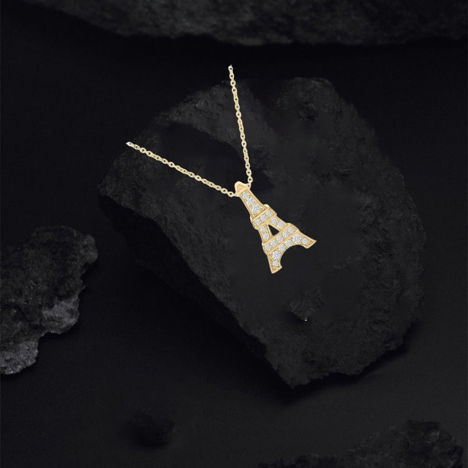 Eiffel Tower Pendant Necklace