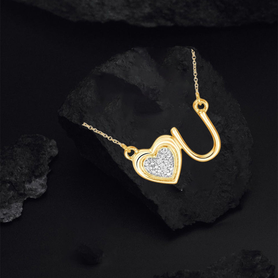 Love You Heart Pendant Necklace