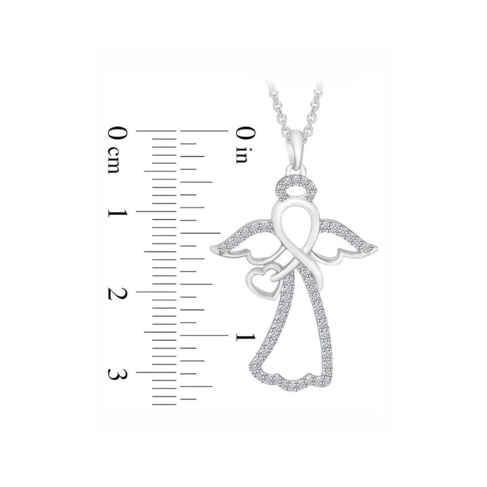 Infinity Angel Pendant Necklace