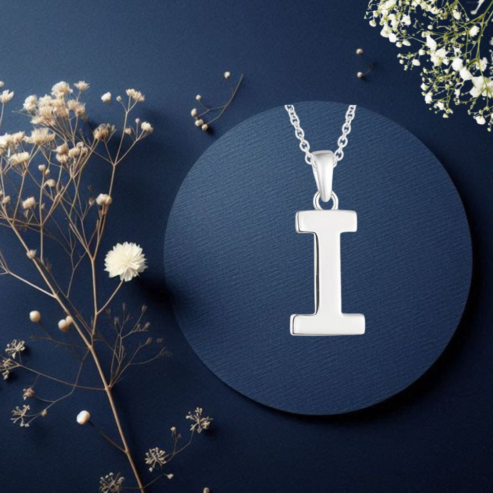 Initial Alphabet Pendant Necklace