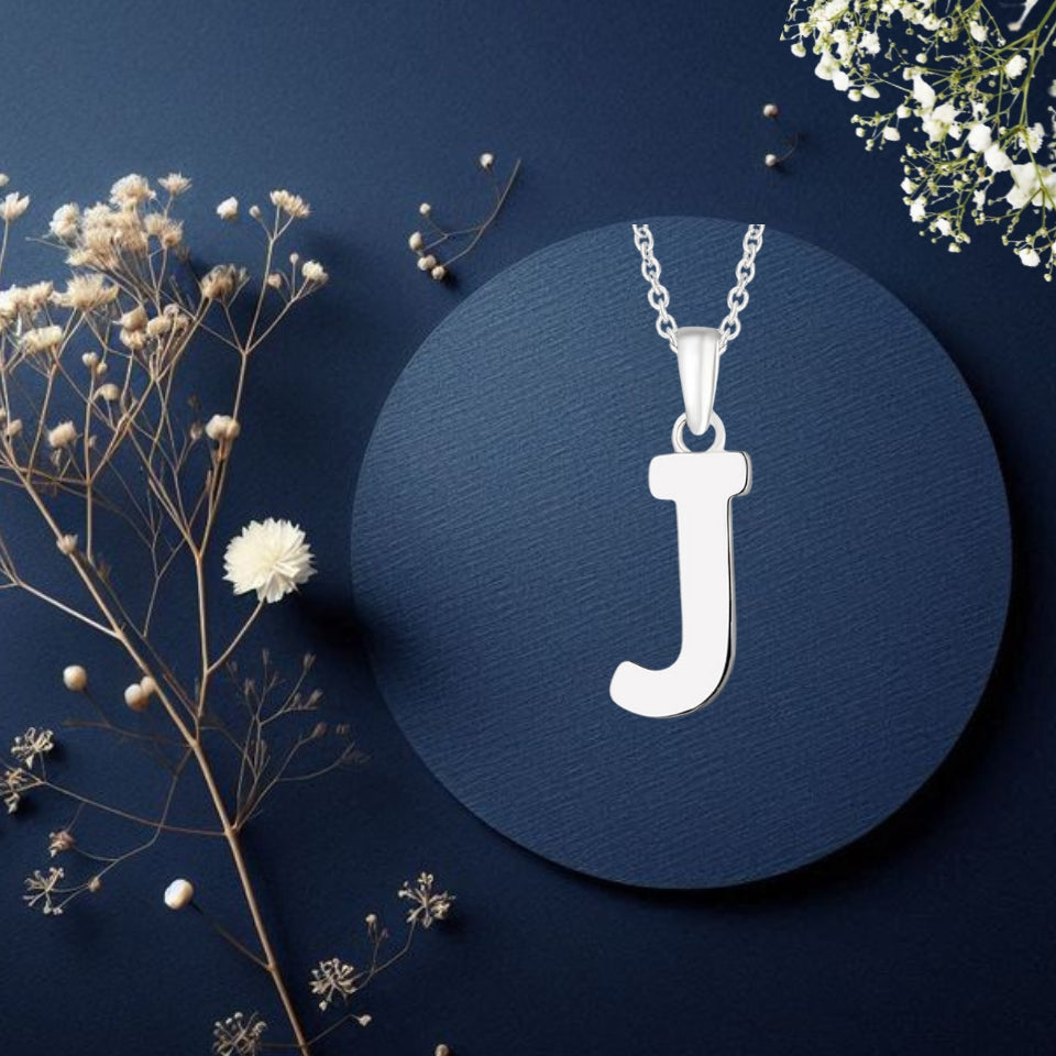 Initial Alphabet Pendant Necklace