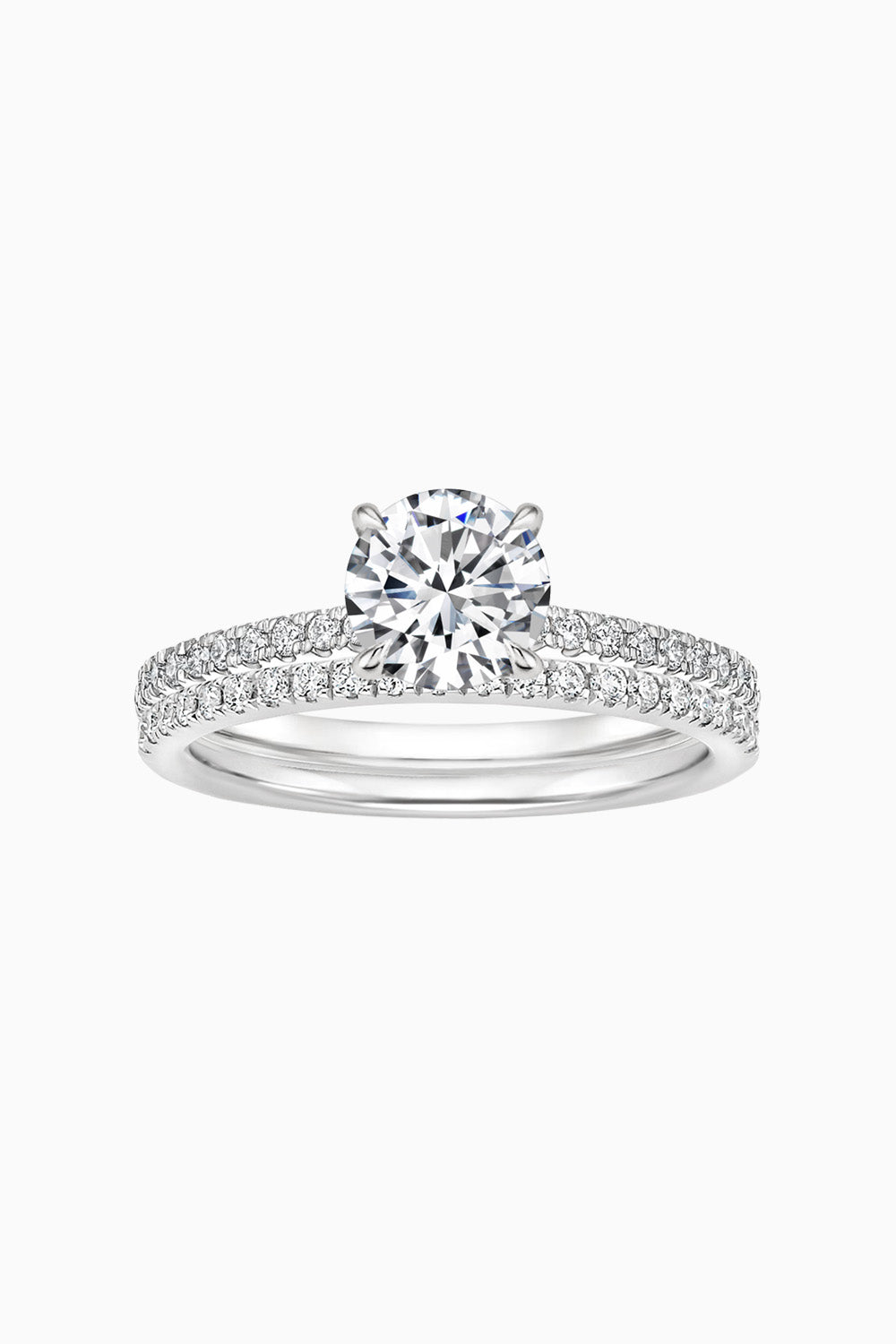 Round Cut Moissanite Ring