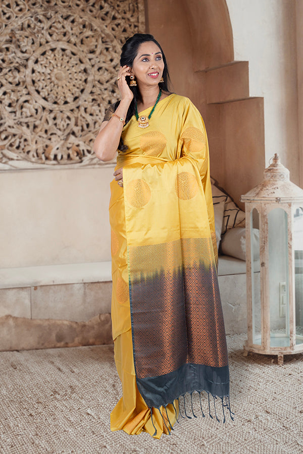 Beautiful Katan Soft Silk Saree.