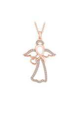 Infinity Angel Pendant Necklace