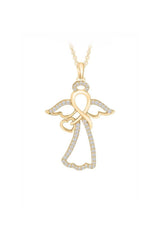 Infinity Angel Pendant Necklace