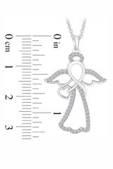 Infinity Angel Pendant Necklace