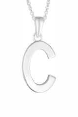 C Letter Pendant Necklace Girls