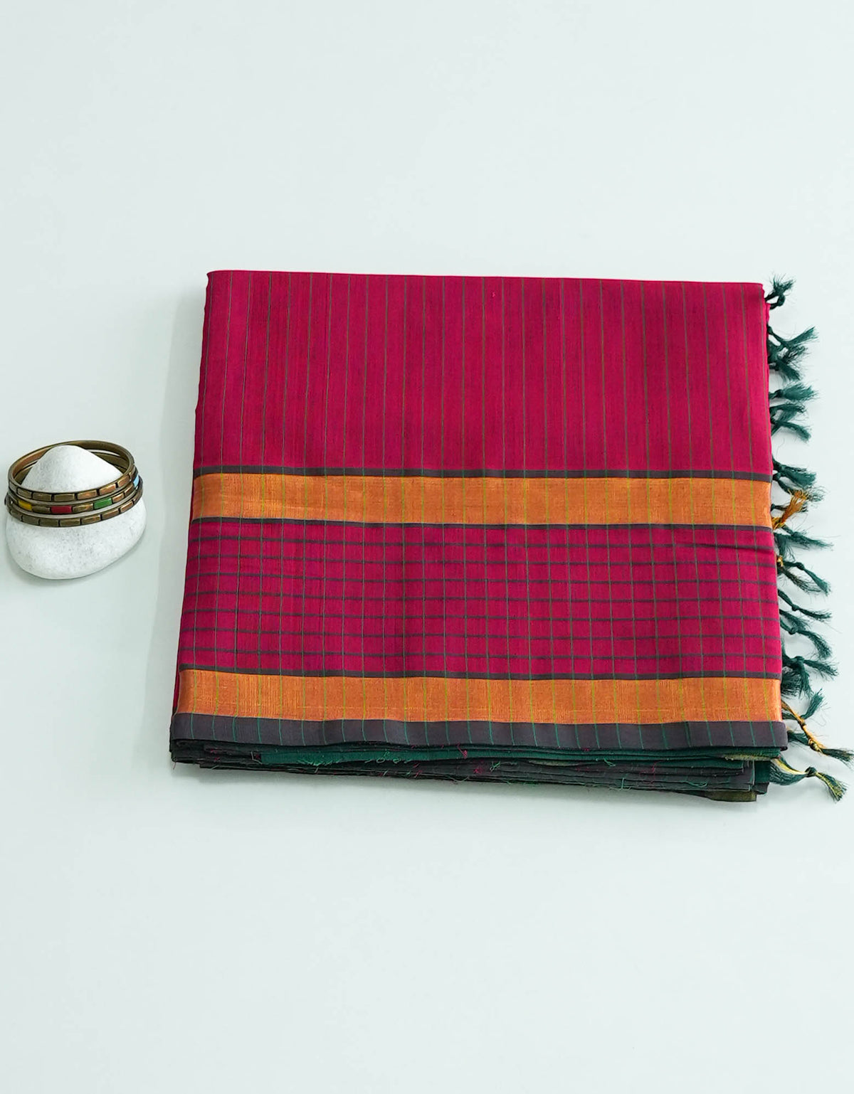 Red Colour Kalyani Cotton Saree