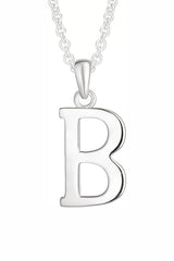 B Letter Pendant Necklace Girls