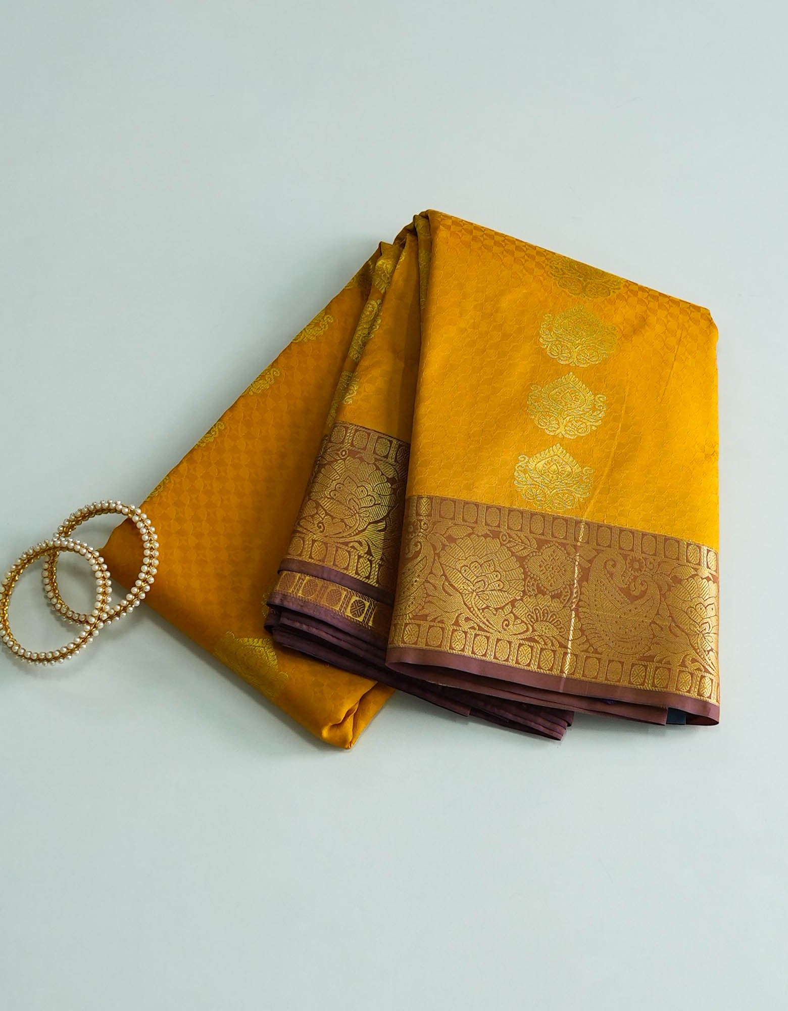 Emboss Butta Silk Saree