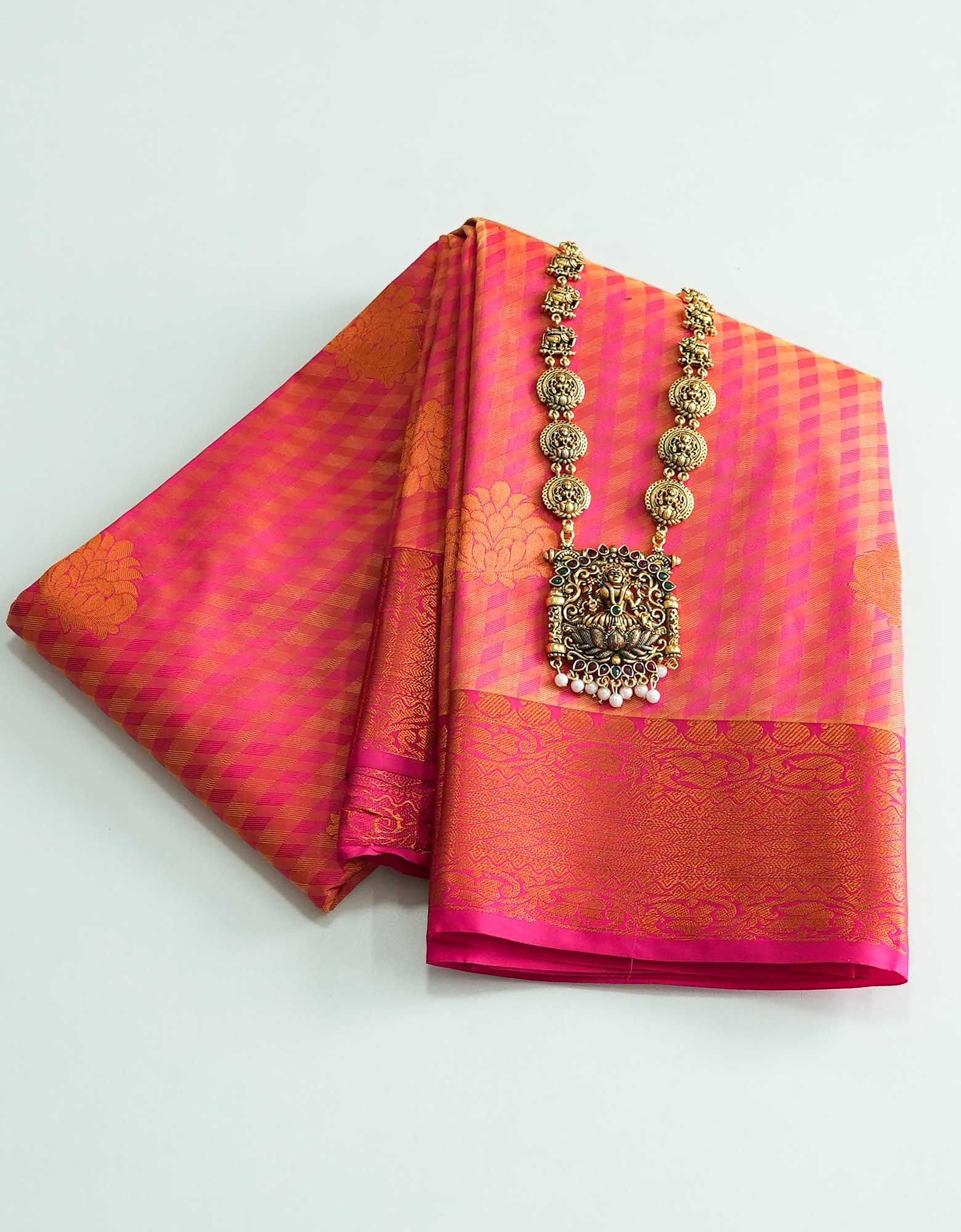 Emboss Butta Silk Saree