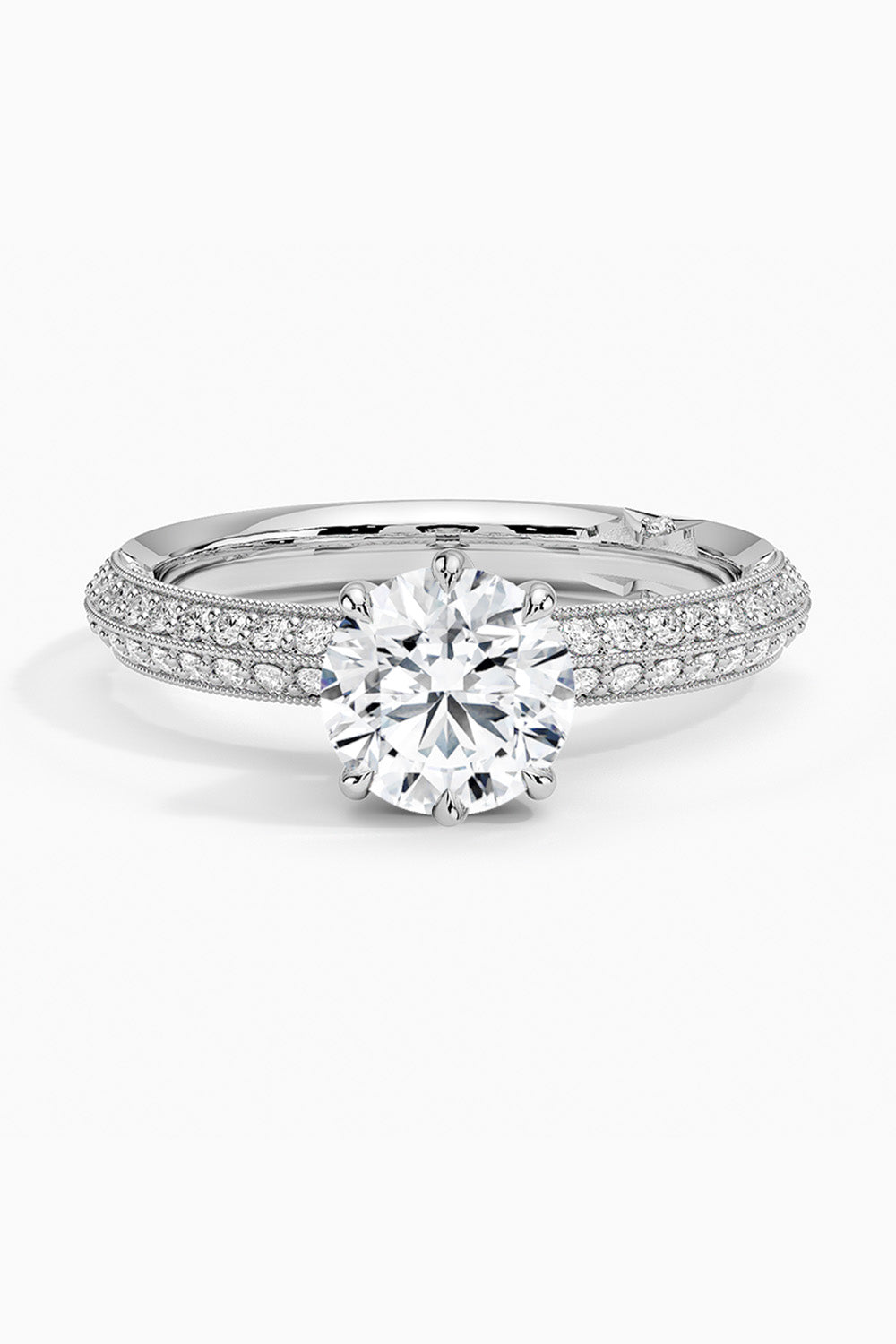 Moissanite Six Prong Ring