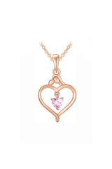 Mom Baby Heart Pendant Necklace