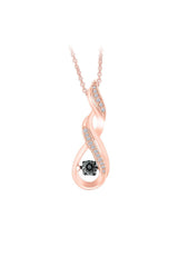 Swirl Infinity Pendant Necklace