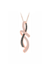 B&W Infinity Pendant Necklace