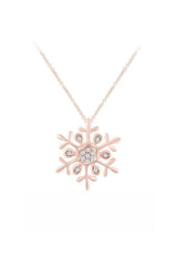 Accent Snowflake Pendant Necklace