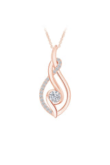 Moissanite Diamond Infinity Pendant Necklace