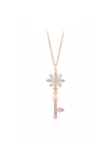 Snowflake Key Pendant Necklace