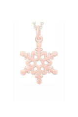 Snowflake Profile Pendant Necklaces