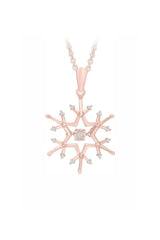 Cluster Snowflake Pendant Necklace