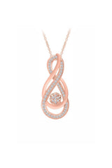 Intertwining Infinity Pendant Necklace