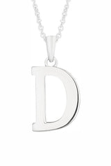 D Letter Pendant Necklace Girls