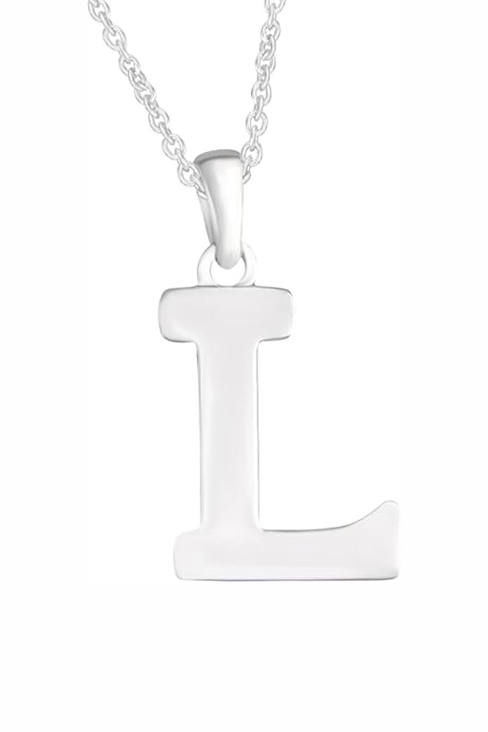 L Letter Pendant Necklace Girls
