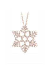 Winter Snowflake Pendant Necklace