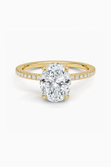 Oval Shape Moissanite Ring