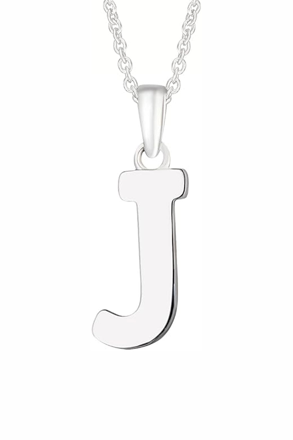 J Letter Pendant Necklace Girls