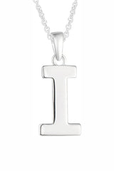 I Letter Pendant Necklace Girls