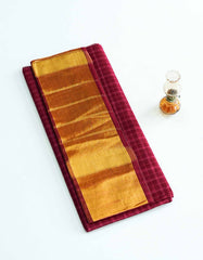 Checked South Cotton Saree