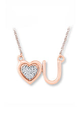 Love You Heart Pendant Necklace