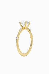 Moissanite Five Stone Ring