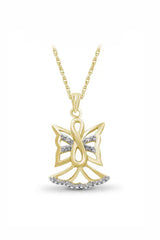 Infinity Angel Outline Pendant Necklace