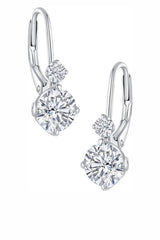 1 Carat Moissanite Hoop Earrings in 18K Gold Plated Sterling Silver D Color Hypoallergenic Jewellery Gifts.