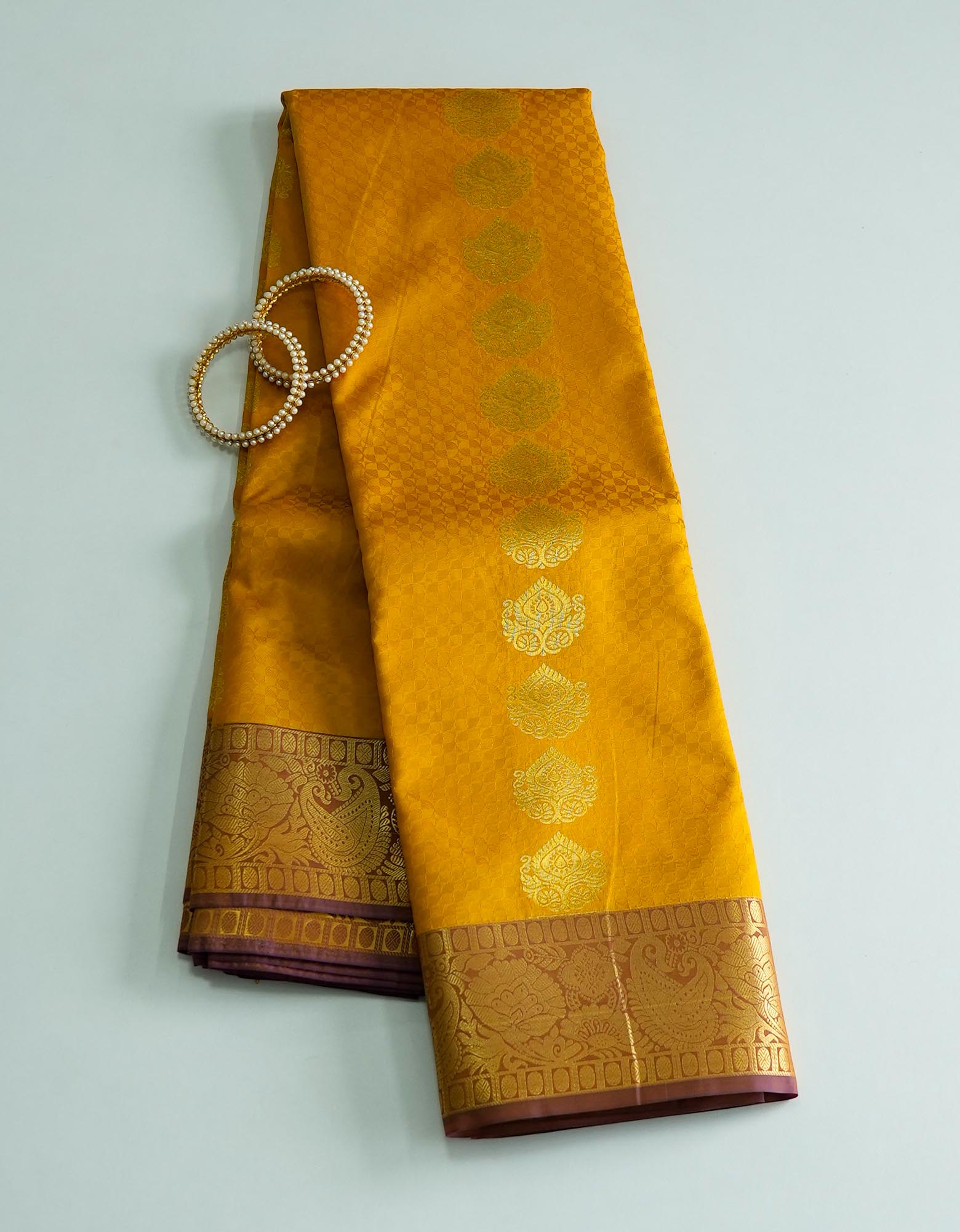 Emboss Butta Silk Saree