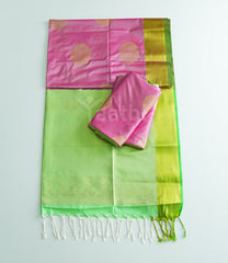 Soft Pink Kanchi Soft Silk Saree