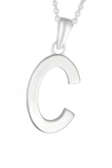 C Letter Pendant Necklace Girls