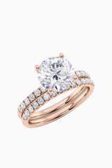 Round Cut Moissanite Ring