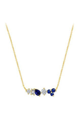 Blue Sapphire Gemstone Pendant Necklace