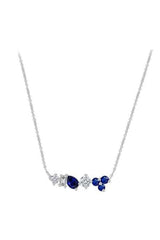 Blue Sapphire Gemstone Pendant Necklace