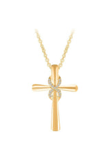 Infinity Cross Pendant Necklace