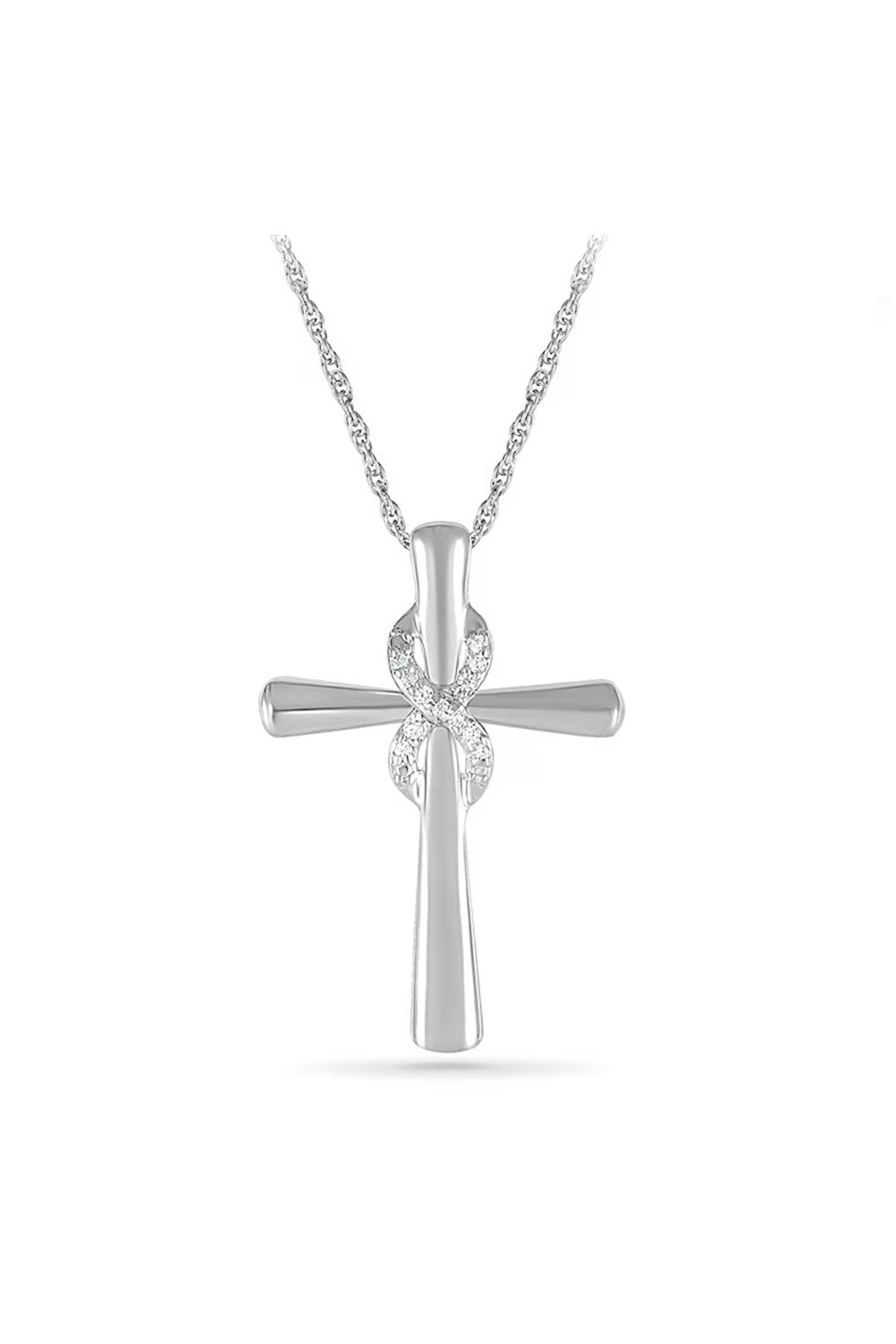 Infinity Cross Pendant Necklace