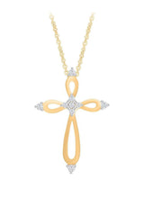 Loop Cross Pendant Necklace