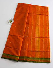 Orange Color Venkatagiri Cotton Saree